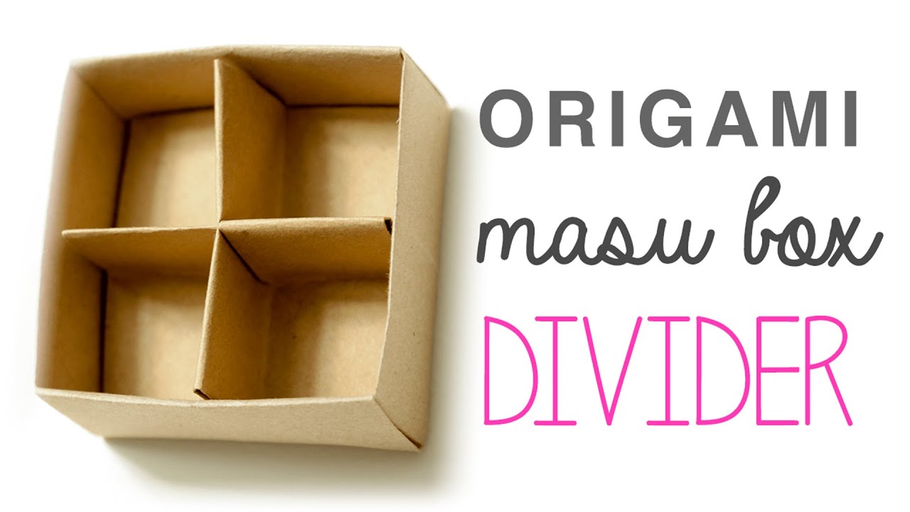 Origami Masu Box Divider Tutorial | Paolo Bascetta - DIY - Paper Kawaii