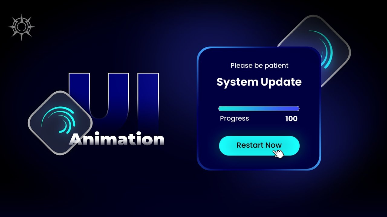 UI animation Tutorial in alight motion | voryxus