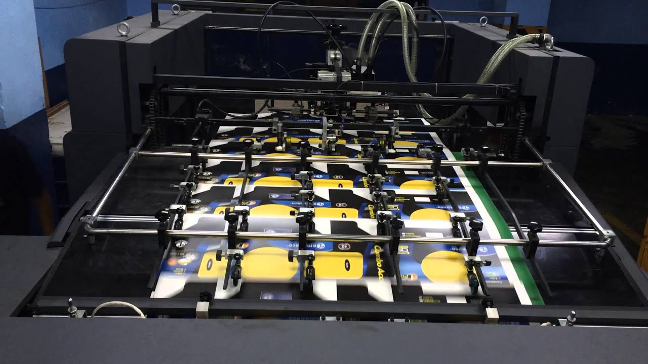 SGJ-UI1300 Spot Coater installed at Venezuela 2014(Full UV coating at speed 3000s/h)
