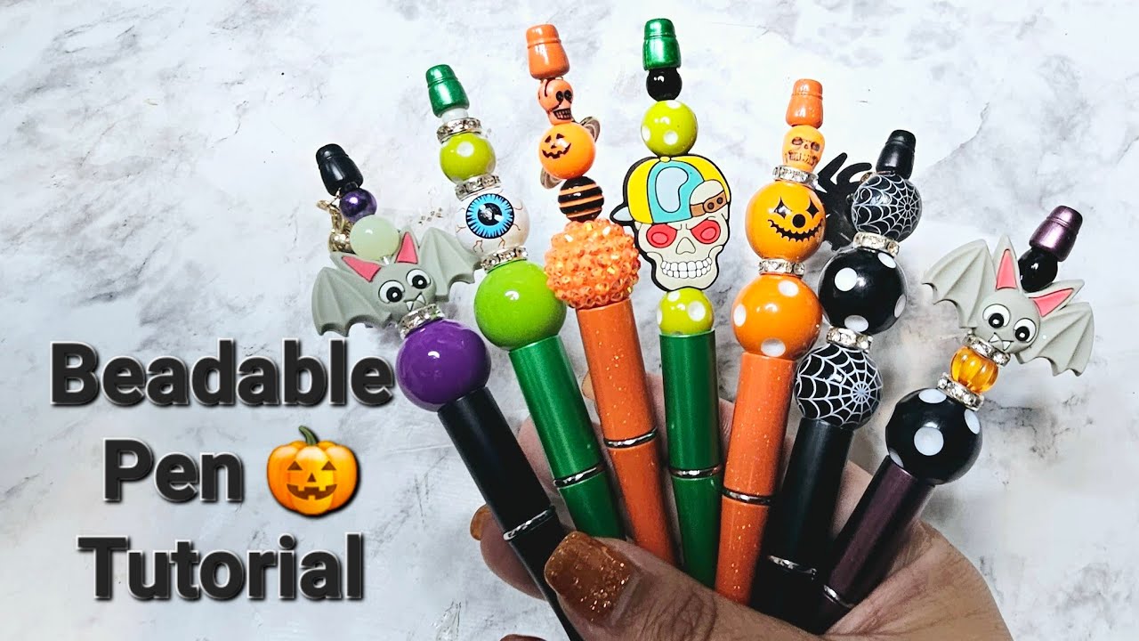 Halloween  Beadable Pen Tutorial