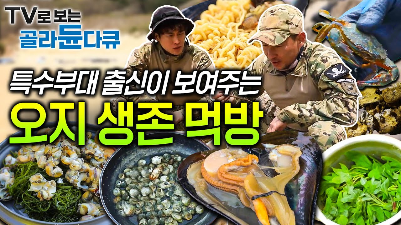 특수부대 출신들의 생존 먹방 특집│사계절 내내 어디서든 먹거리를 구하는 생존 전문가들│오지에서 살아남는 방법│특전사의 무인도 생존 기술│한국기행│#골라듄다큐