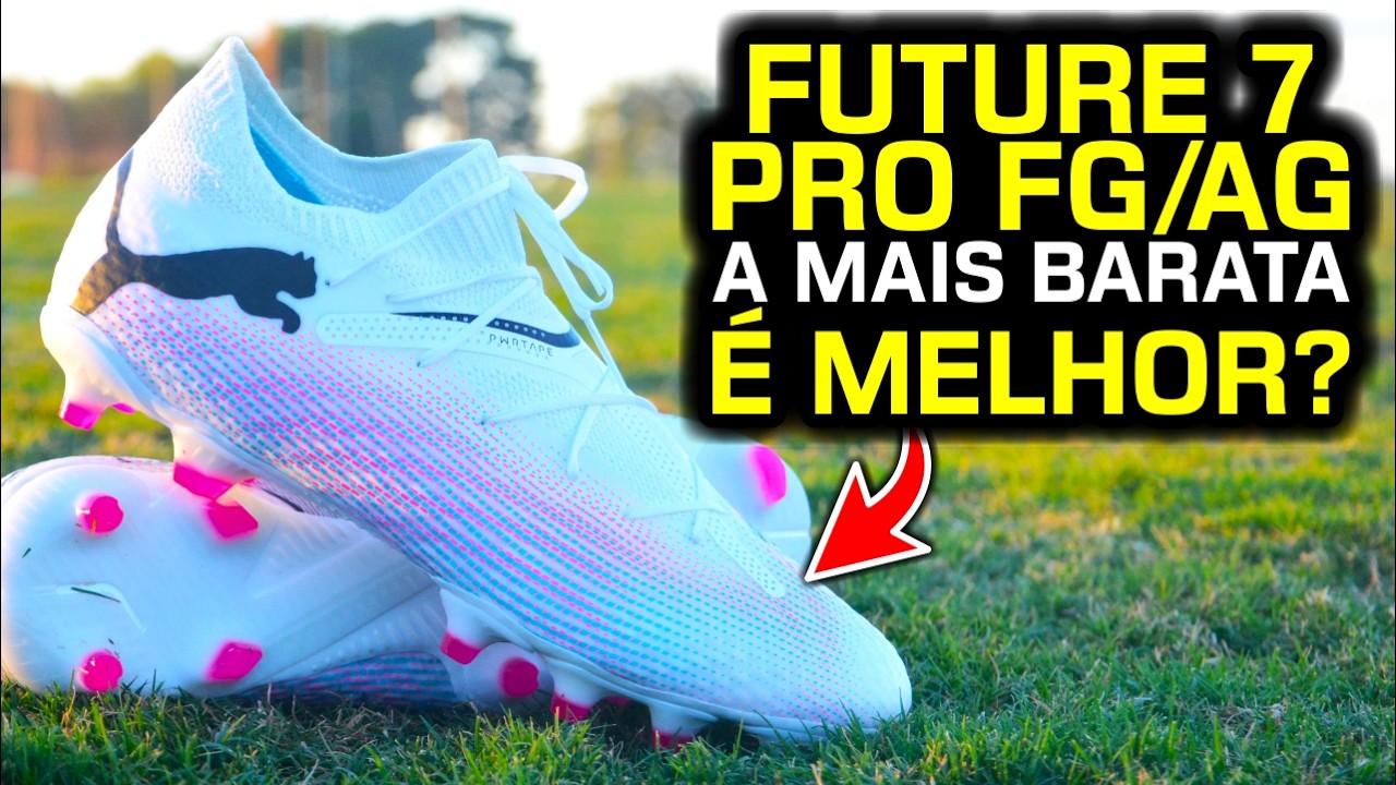 Muita QUALIDADE por menos R$ 😱 - Teste chuteira campo Puma Future 7 Pro FG/AG