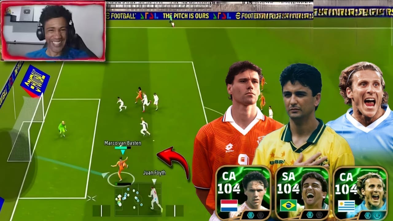 JOGUEI com Van Basten,Bebeto e Forlan GRATIS KITEI de R4iV4 eu POSSO PROVAR no eFootball 2025 Mobile