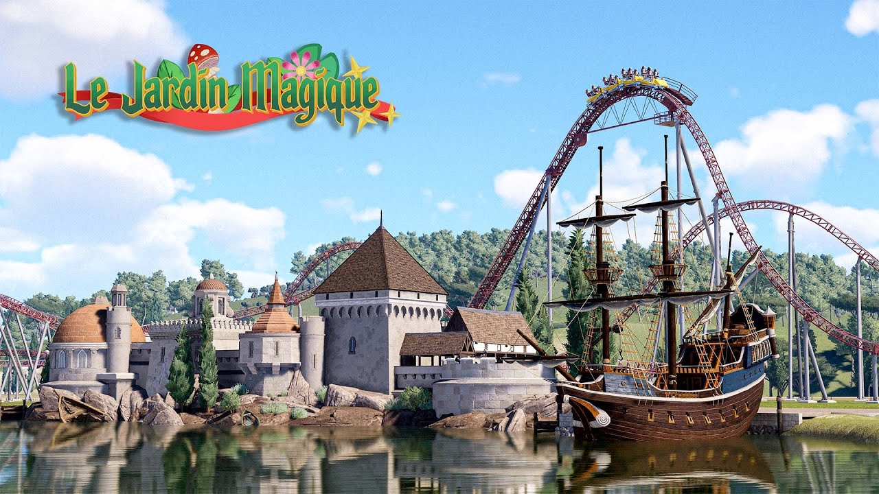Строительство с DLC «Sorcery Pack» в Planet Coaster 2 | Le Jardin Magique