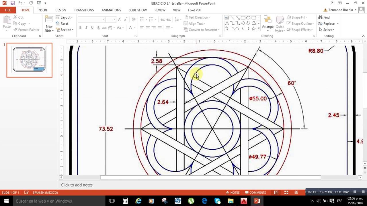 Ejercicio de AutoCAD