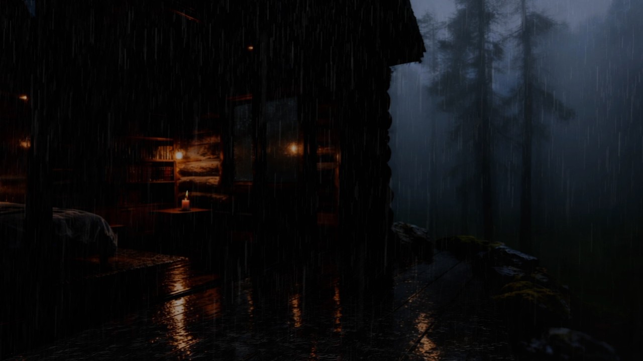 Deep Forest Rain at Night 🌧 Soft Rain Sounds for Sleeping
