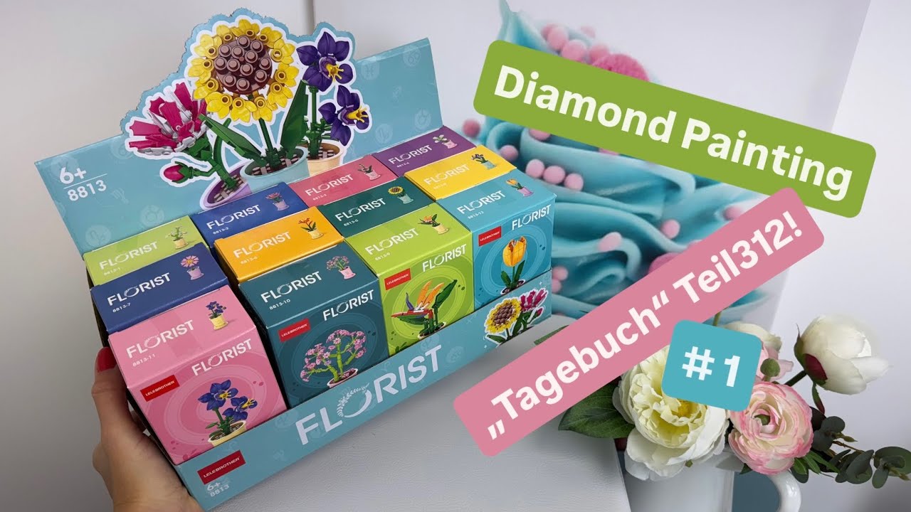 Diamond Painting „Tagebuch“ Teil312! 🙃💚 TEIL1! Ohje! Schon wieder neue Klemmbausteine Sets! 😜💚