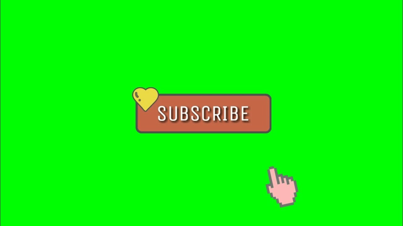 🌱ANIMATED GREEN SCREEN SUBSCRIBE BUTTON | 2020🌱