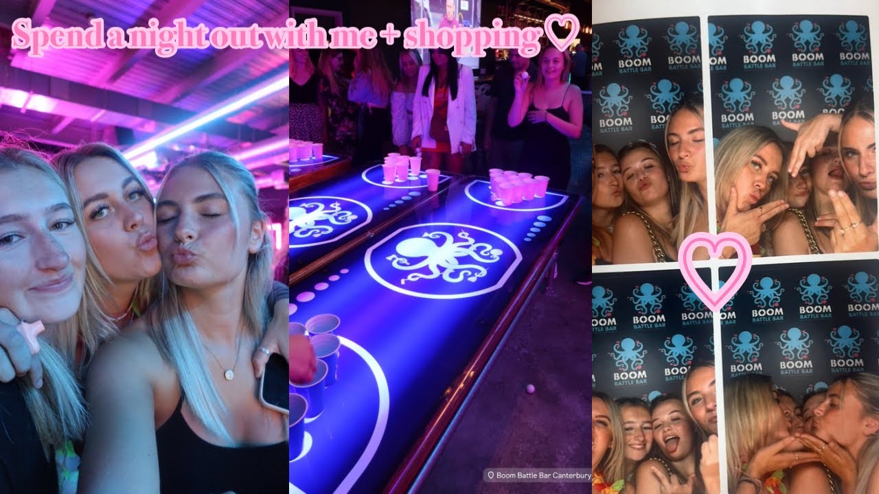 Spend a night out with me Prosecco pong + karaoke💗and of course some shopping!