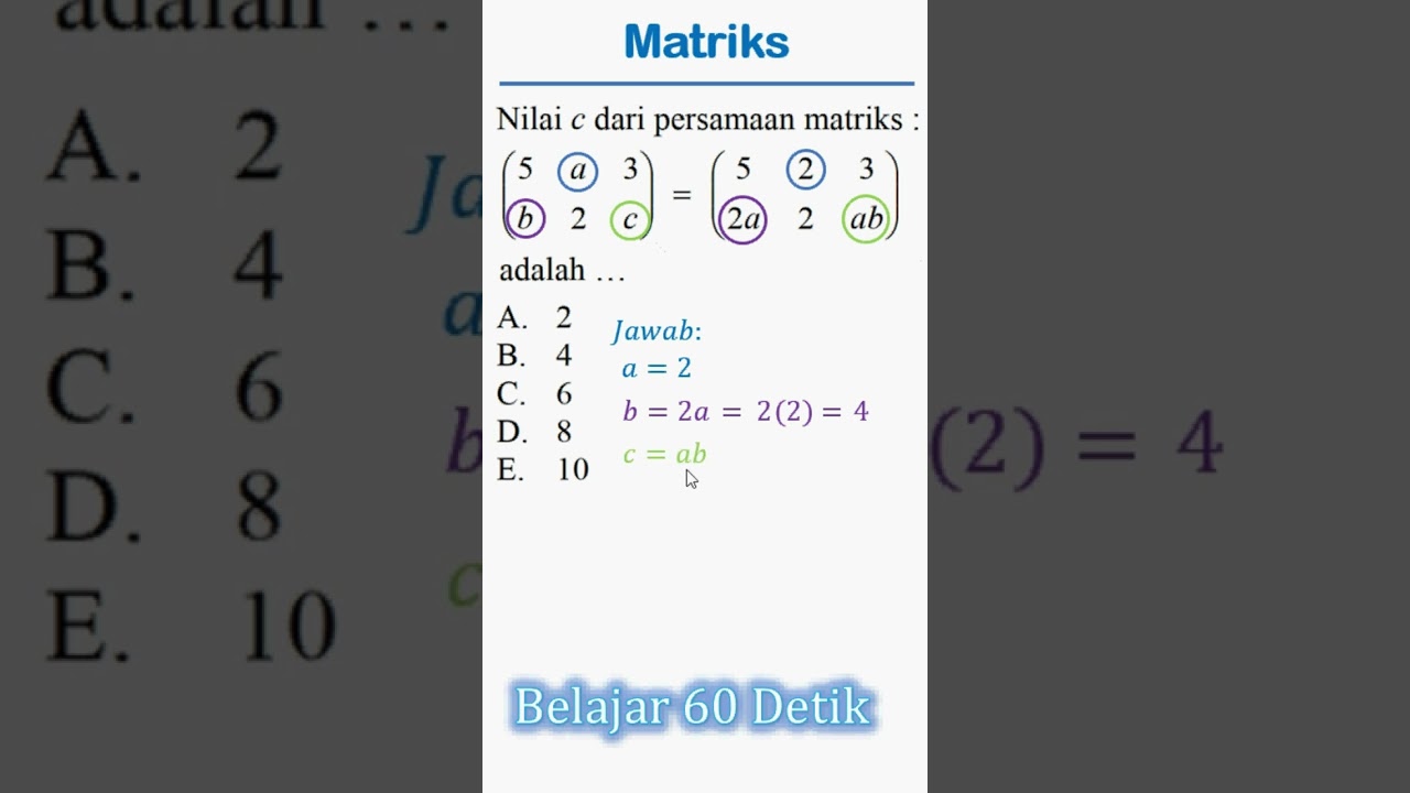 matriks kelas 11 kurikulum merdeka #matematika