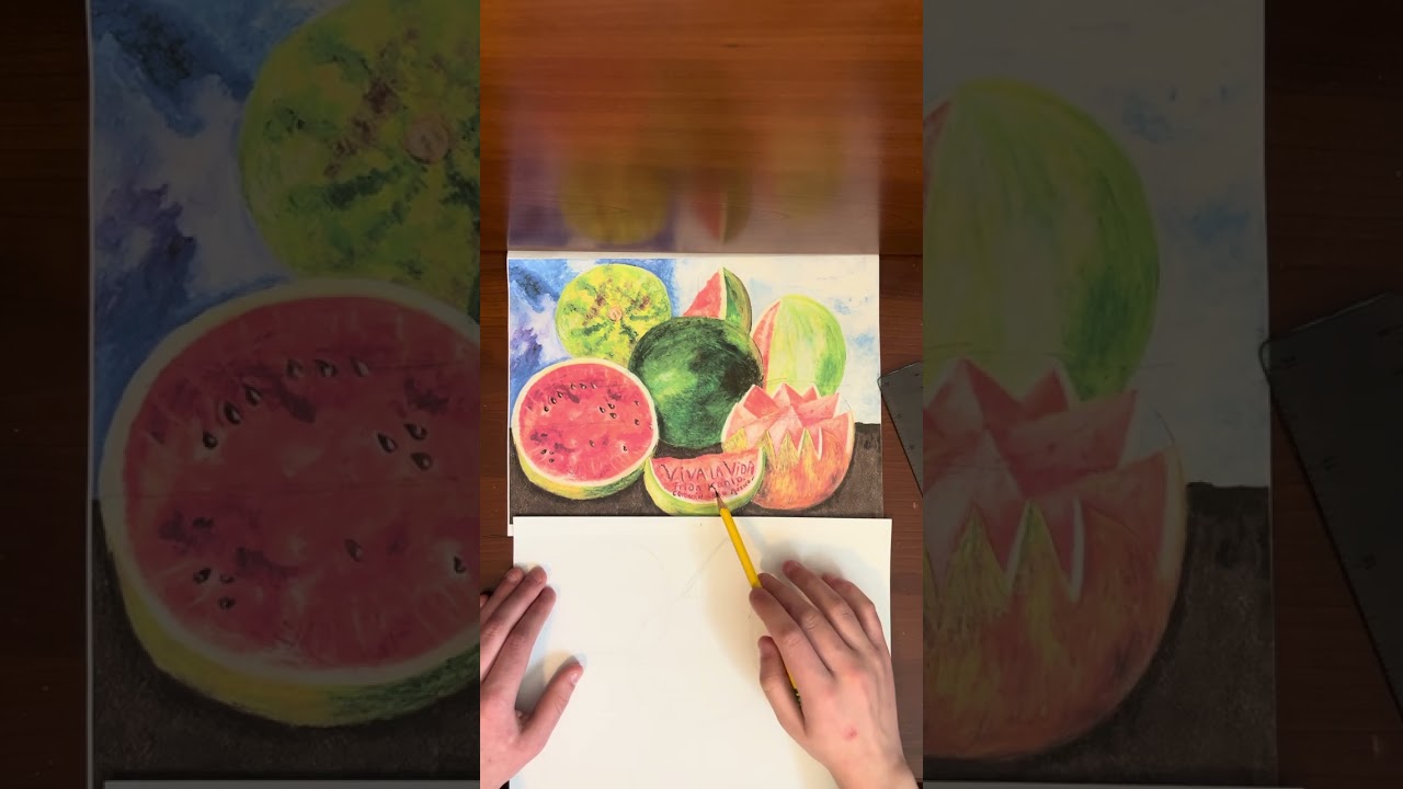 Viva La Vida - Frida Kahlo - drawing tutorial