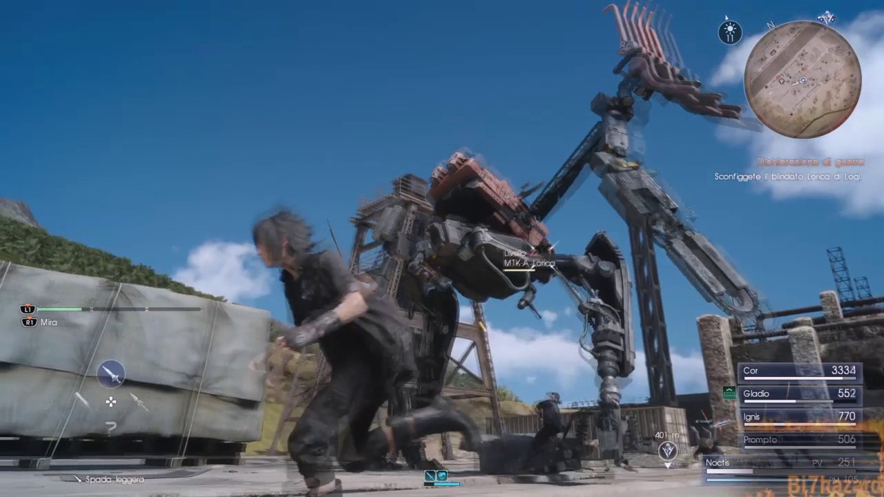 Final Fantasy XV Boss Fight MTK-A Lorica Mech Ita