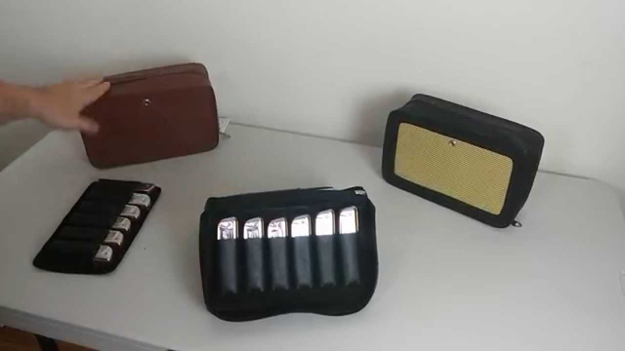 Handmade Leather Harmonica Case - Pete Schmidt Accessories