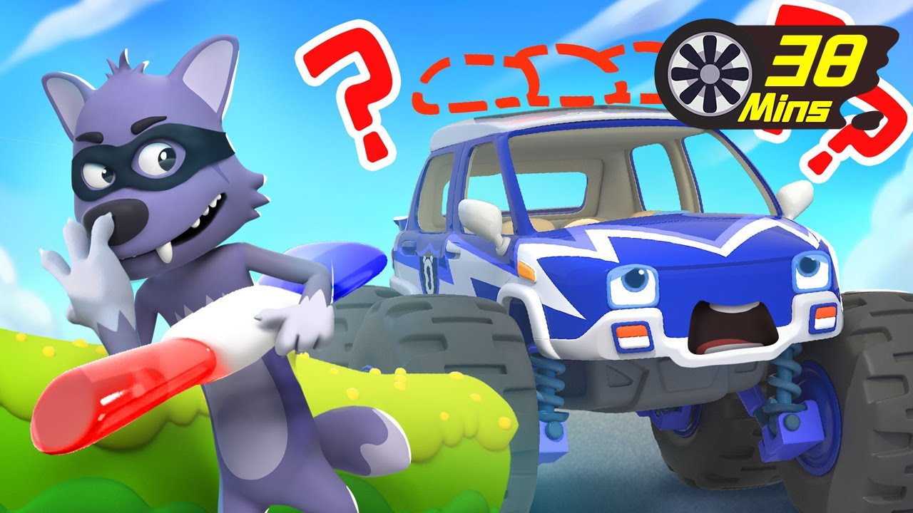 Police Truck Chases Big Bad Wolf | Police Cartoon | Cartoon for Kids | BabyBus - Cars World
