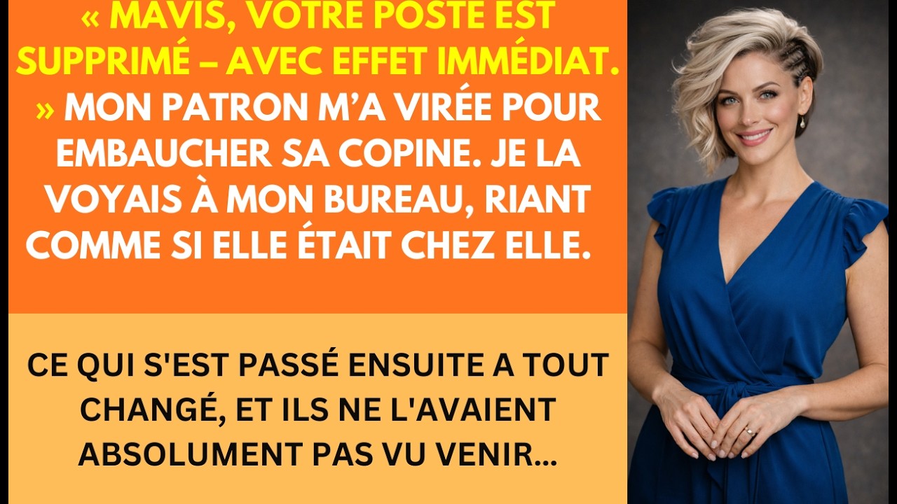 Mon Boss m’a licenciée pour embaucher sa petite amie —Il savait pas que je contrôlais toujours le...