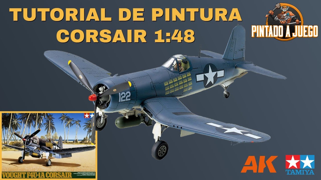 Cómo pintar el Corsair 1:48 de Tamiya