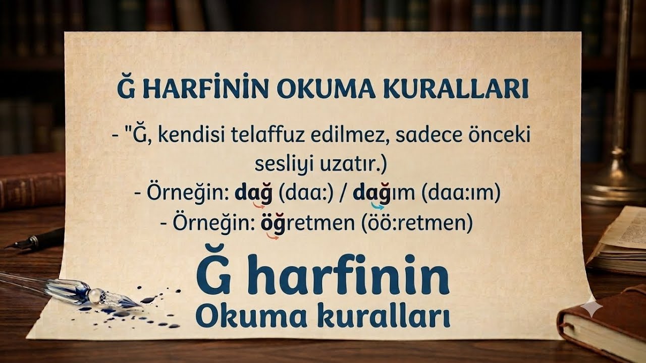 Diksiyon eğitiminde “Ğ”harfinin okuma kuralları