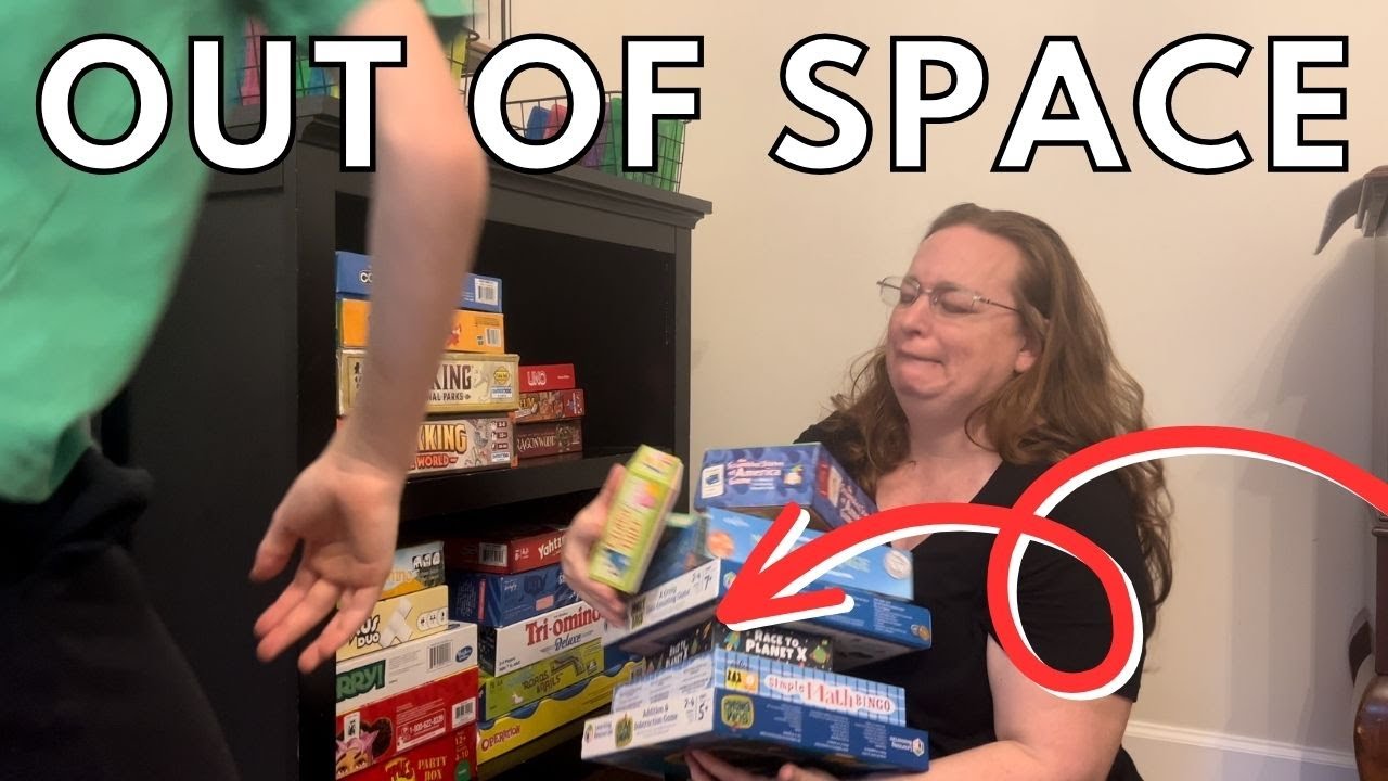 Decluttering and Organizing ONE SHELF AT A TIME (board games)