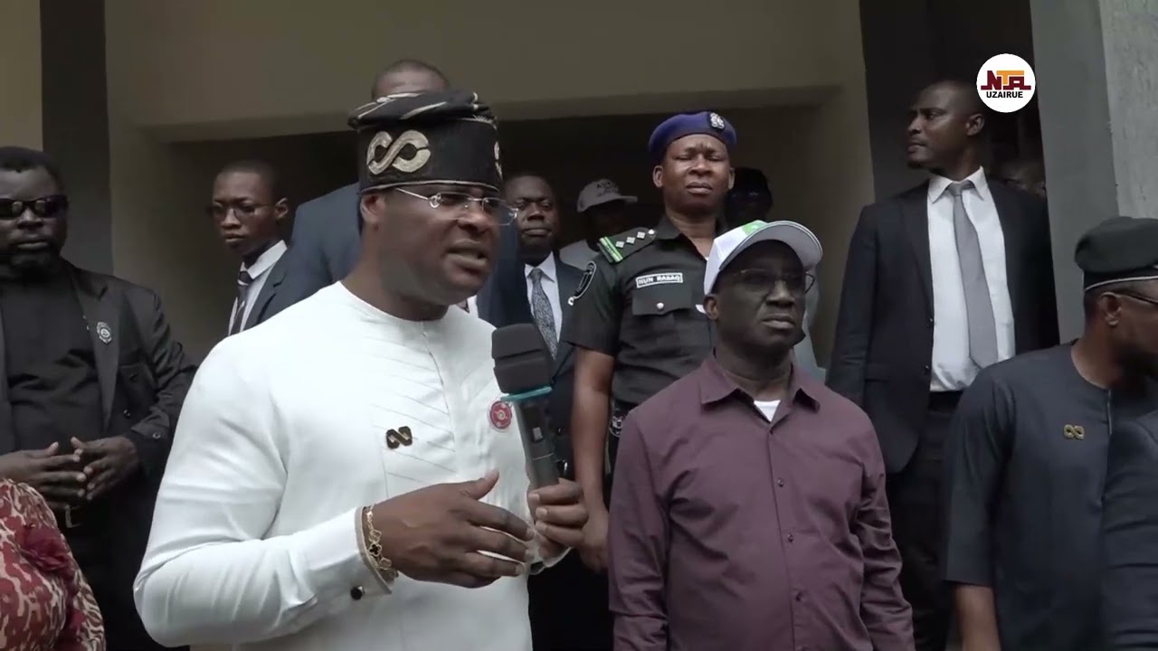 GOV. MONDAY OKPEBHOLO INAUGURATES COMMITTEE OREDO GIRLS SECONDARY SCHOOL