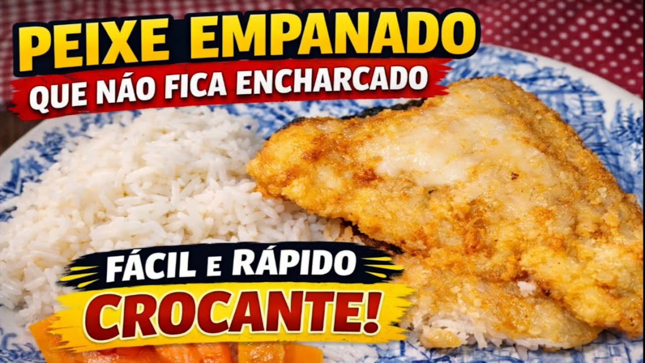 Peixe Empanado Crocante por Fora e Macio por Dentro | Truque Simples