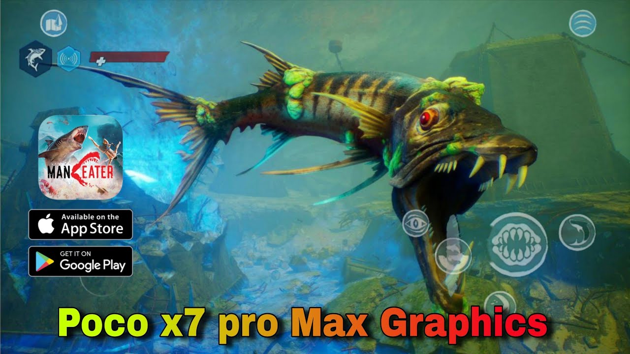 Maneater Mobile Gameplay || Open World Shark Survival Game || poco x7 pro 