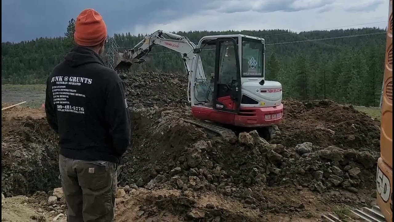 Utility Trenching Through Rock