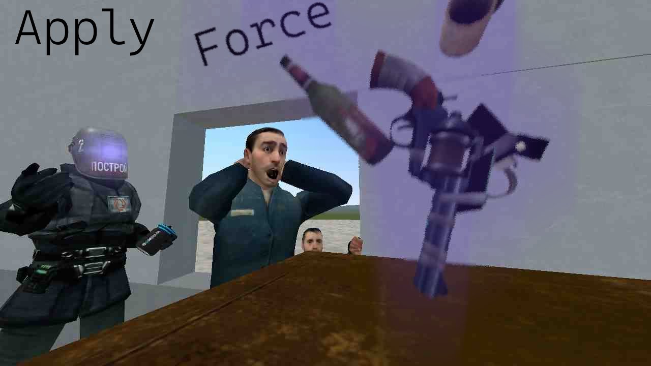 [Gmod][Wiremod] Гайд на ApplyForce / ApplyAngForce