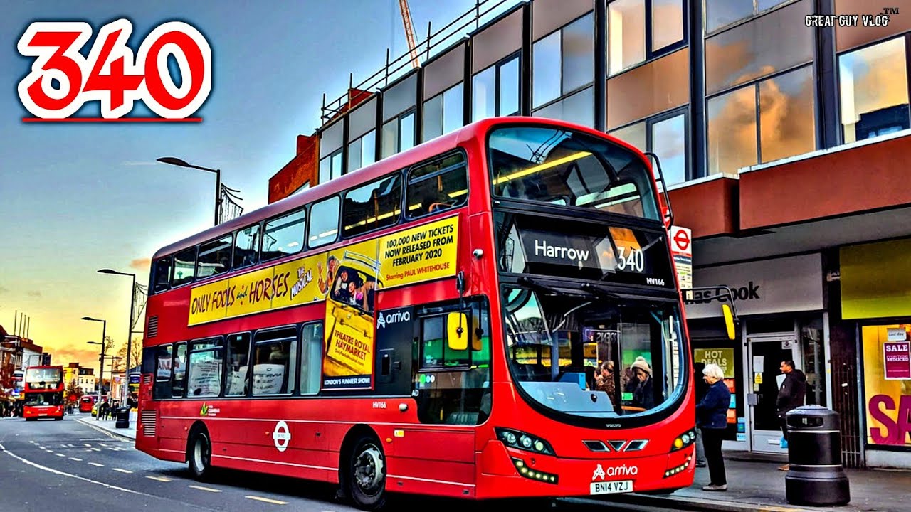 🇬🇧London Bus🚌Ride|Route No 340 Harrow To Edgware||Double Decker Bus Ride||London Bus||Great Guy Vlog