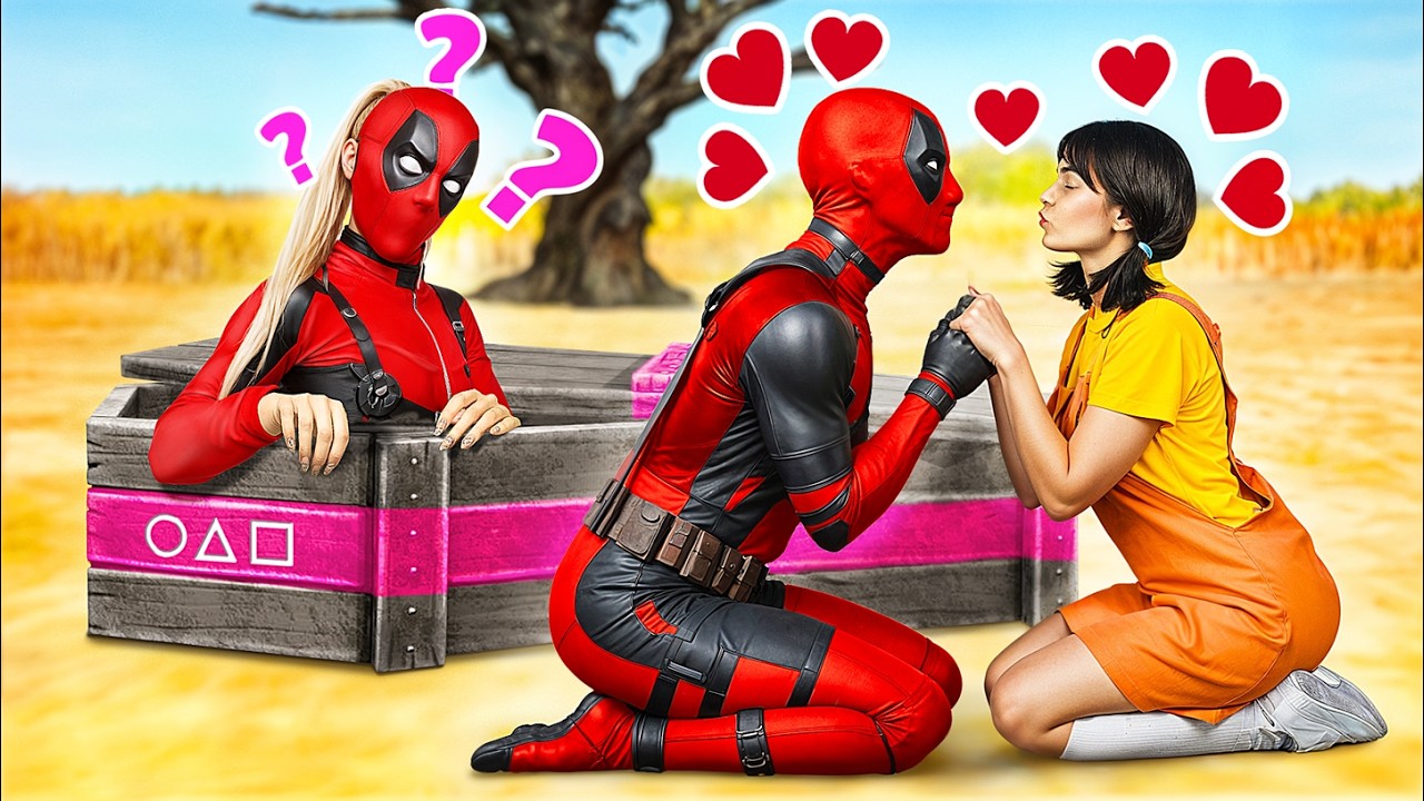 Squid Game Doll Stole Lady's Deadpool Boyfriend / Deadpool Fell In love With a Squid Game Doll