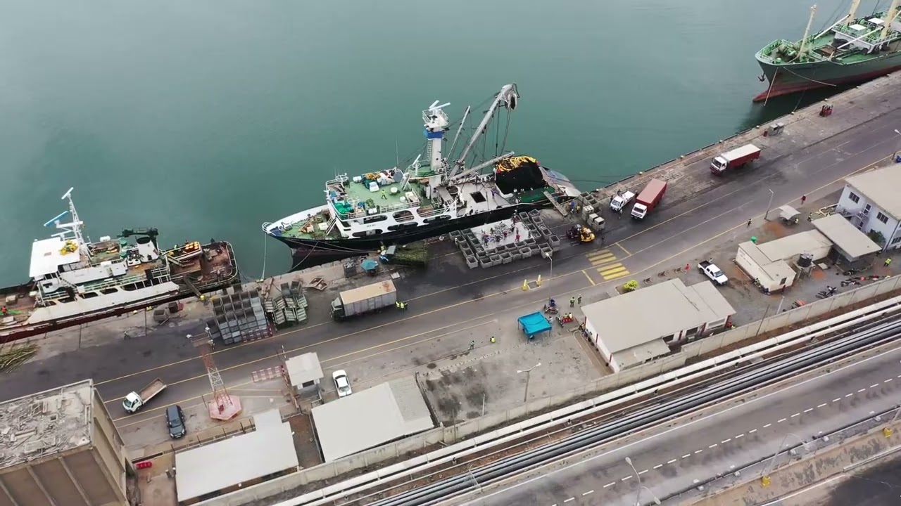 Aerial view of VALCO Smelter in Tema, Accra