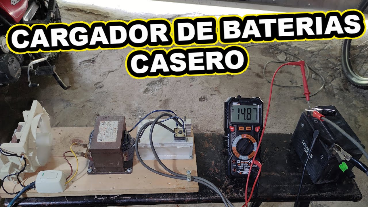 COMO REPARAR UNA BATERIA DE 12V AL 100% Con Este Cargador de baterías casero