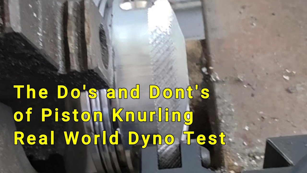 What Happens in a Real Racing Engine when you Knurl the Skirt WITH CORRECTED MATH  @UncleTonysGarage