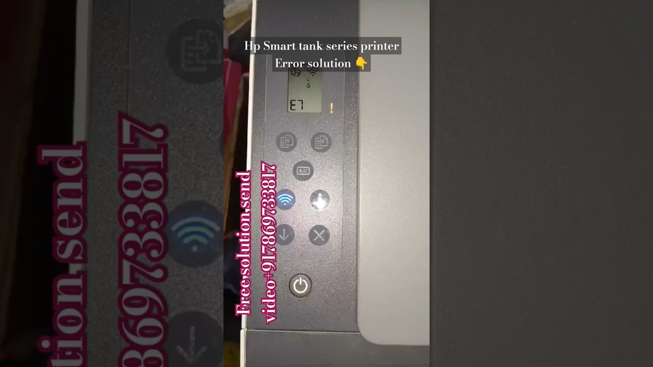 E7 error on HP Smart Tank printers | Hp Printer E7 error Solution #hp #smarttank #E7 #E7errore #sort