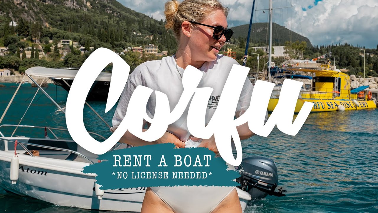 Boot mieten auf Korfu - Paradise Beach - Corfu Vlog #32