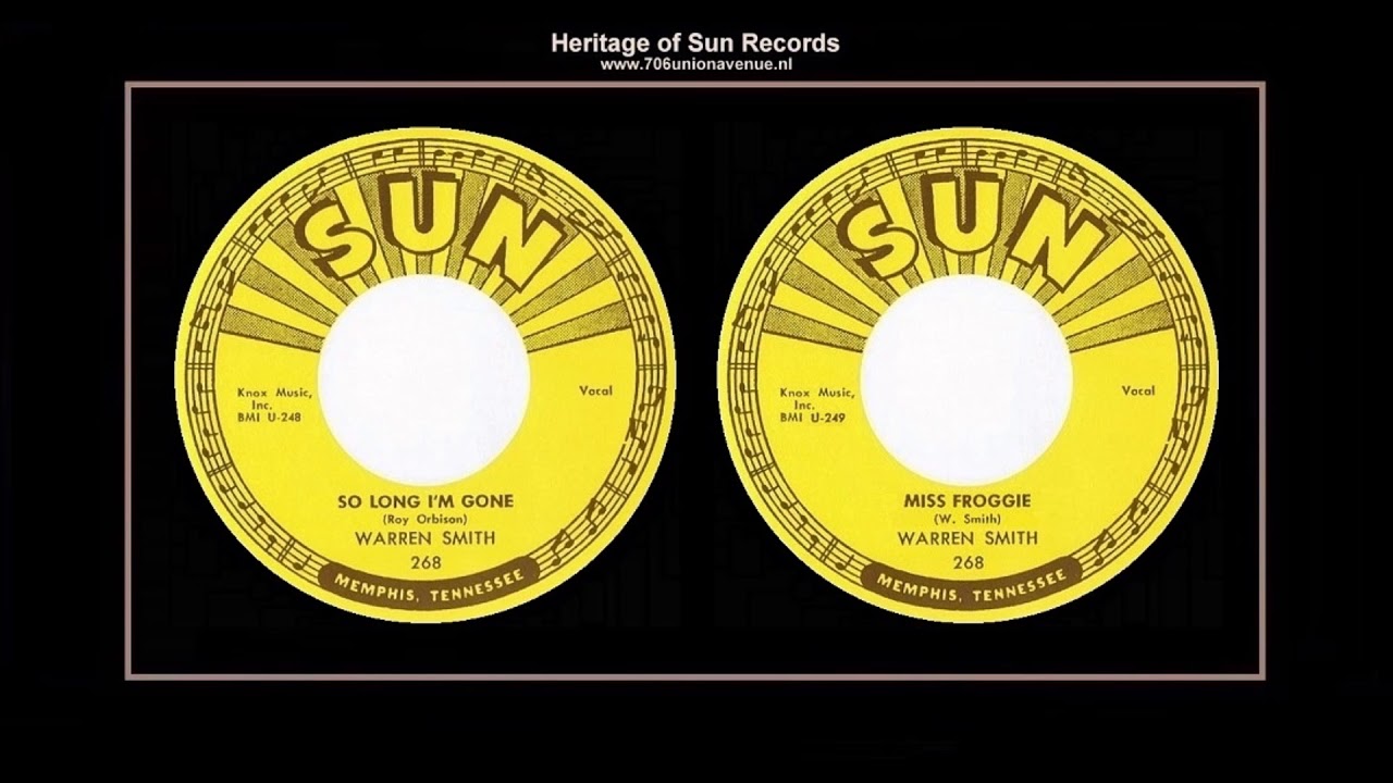 (1957) Sun 268 ''So Long I'm Gone'' b/w ''Miss Froggie'' Warren Smith