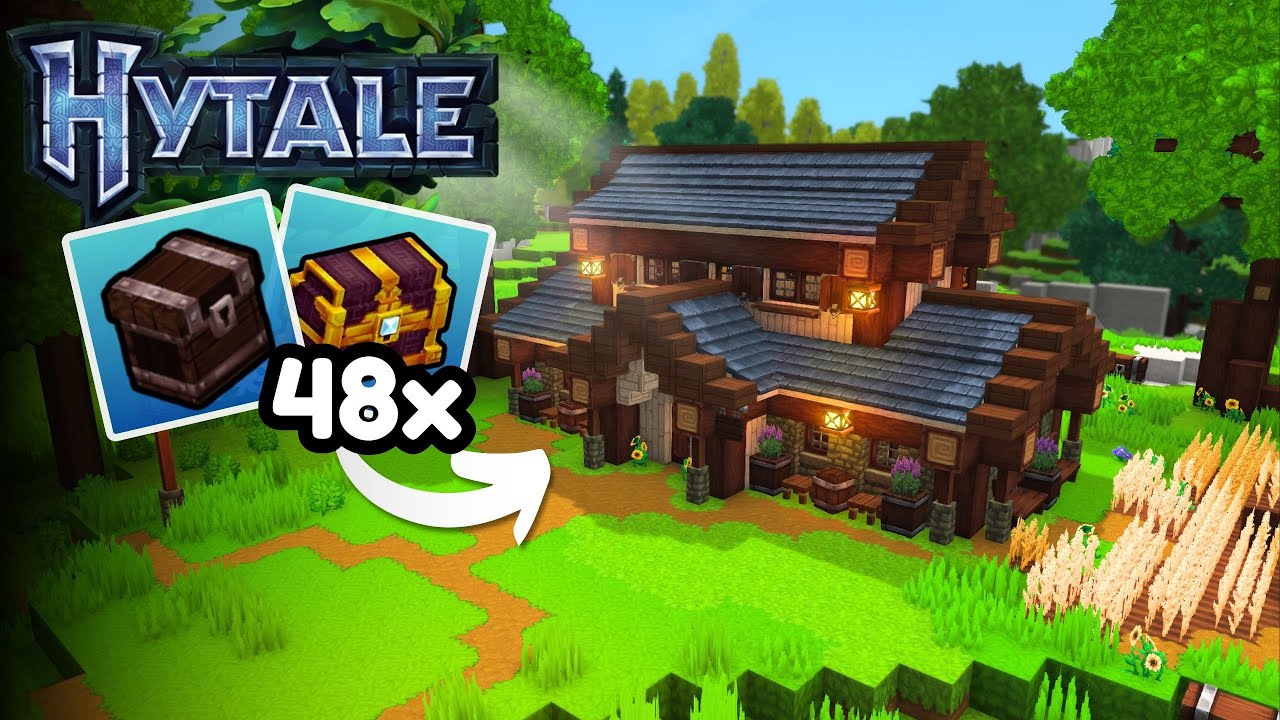 Hytale - Build This Simple Storage House For Your Base