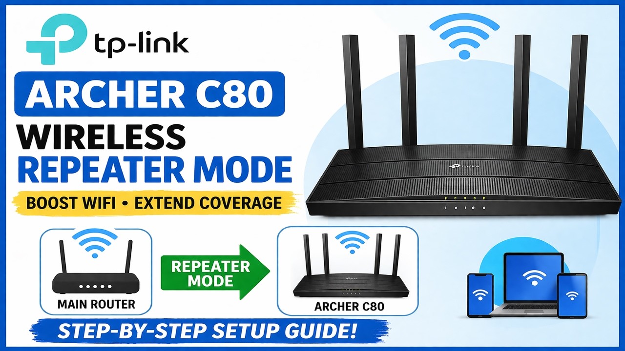 tp link archer c80 wireless repeater mode