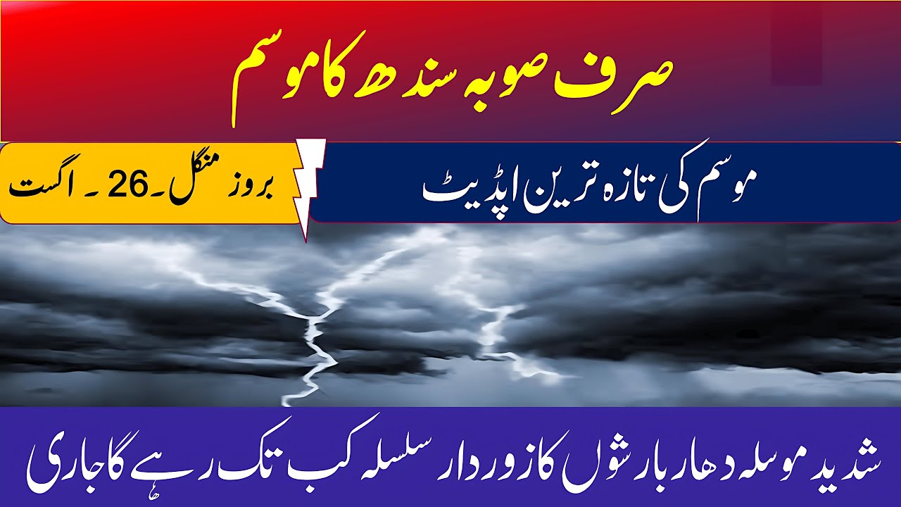Sindh Weather Update Today | Pak Daily weather Updates | Today Sindh Weather Forecast