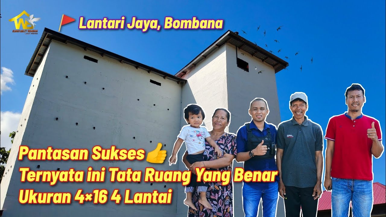 Pantas burung walet betah di dalam ternyata ini Tata ruang yang benar rbw 4x16 4 Lantai Versi Twb