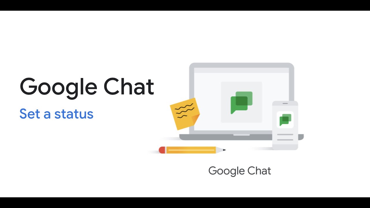 Google Chat: установить статус