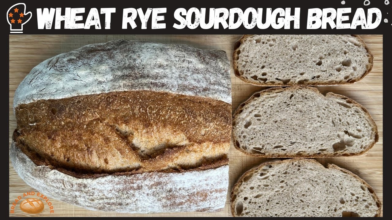 Easy Wheat Rye Bread Recipe with Sourdough | Baking Artisan Bread at home