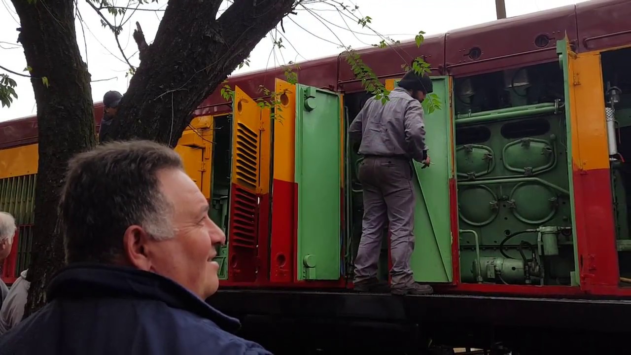Arranque de la Locomotora Ge U13 6016 Ferroclub Escalada 28-05-2017 FULL HD