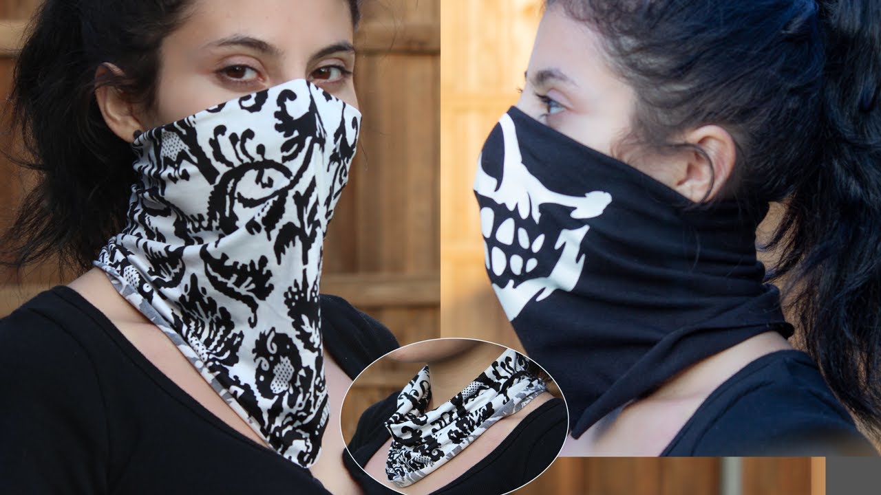 Bandana Cubrebocas Tubular Multiusos | Mascarilla Tubular FACIL de confeccionar con PATRON GRATIS.