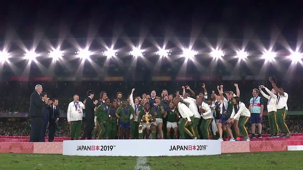 South Africa lift Webb Ellis Cup