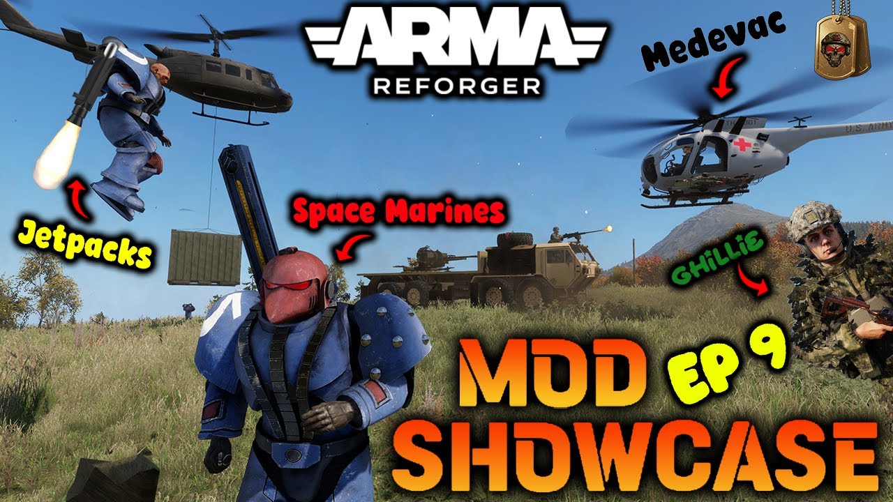 ARMA REFORGER MOD SHOWCASE 9 | Космические десантники, реактивные ранцы, вертолеты медицинской эв...