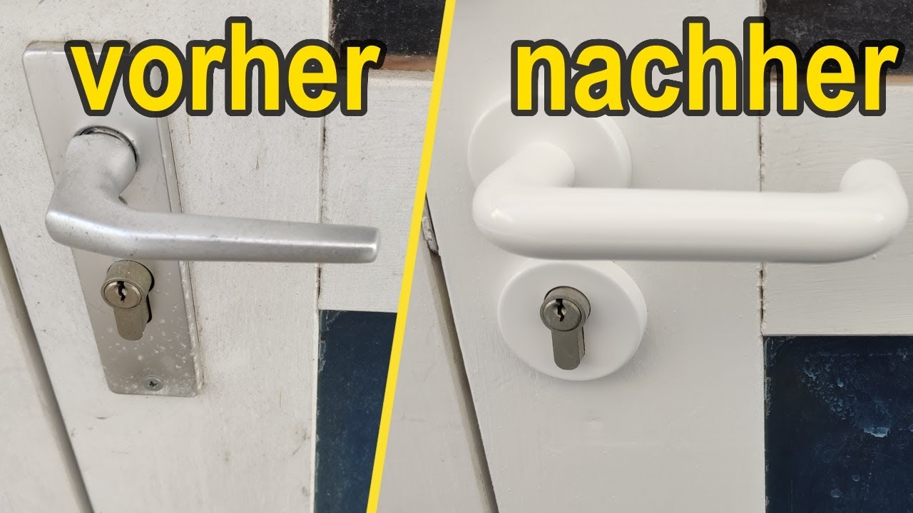 Anleitung: T&uuml;rgriff wechseln - T&uuml;rbeschlag selbst austauschen