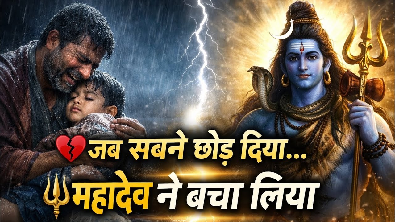 भोलेनाथ ने सुन ली एक पिता की पुकार 💔🙏#mahadev miracle story #bhakti #shiv 