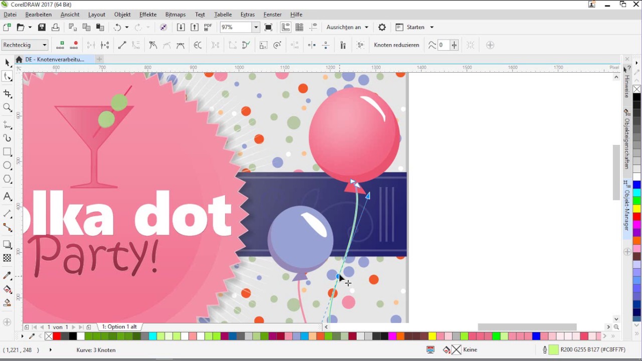 CorelDRAW Graphics Suite 2017 Verbesserte Knotenbearbeitung