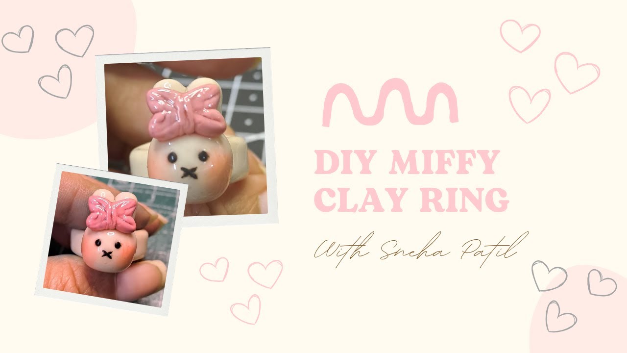DIY Miniature Bunny Ring | Homemade Clay Jewelry Tutorial 🐰
