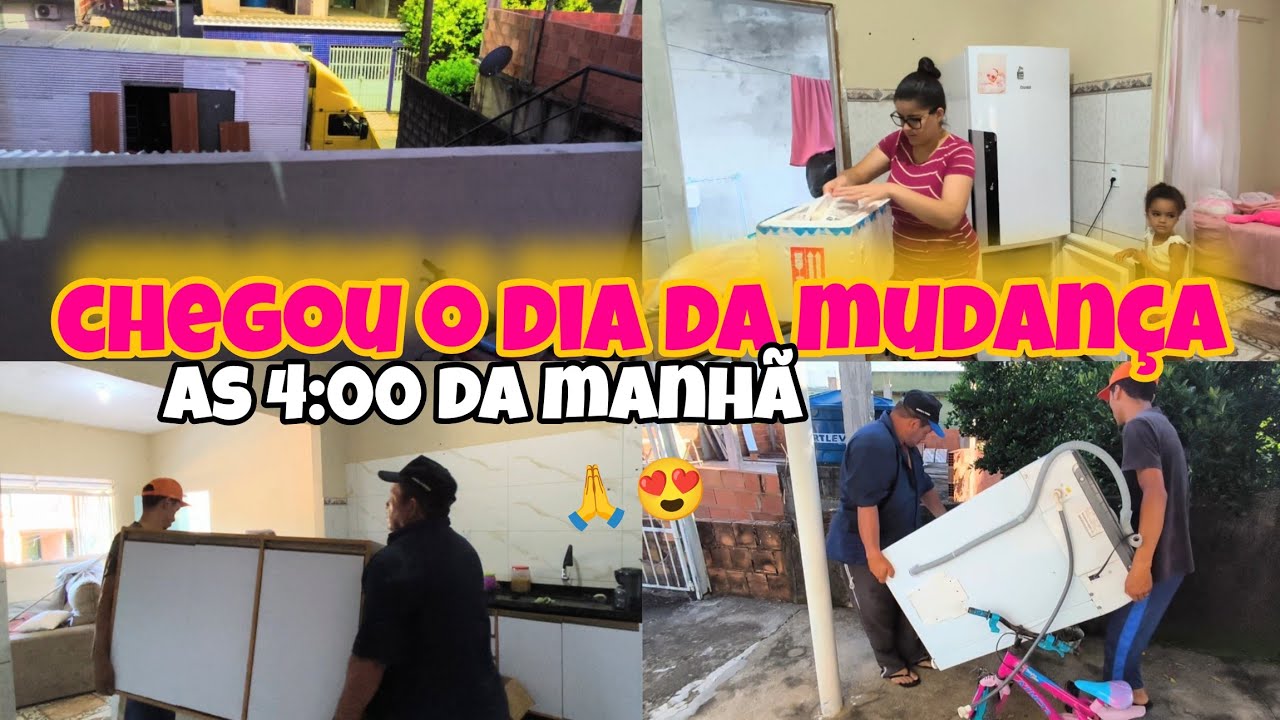 CHEGOU O DIA MAIS ESPERADO 🙏 DIA DA MUDANÇA 😍MARIDO COMEÇOU SOZINHO AS 4:00 DA MANHÃ/CARREGANDO TUDO